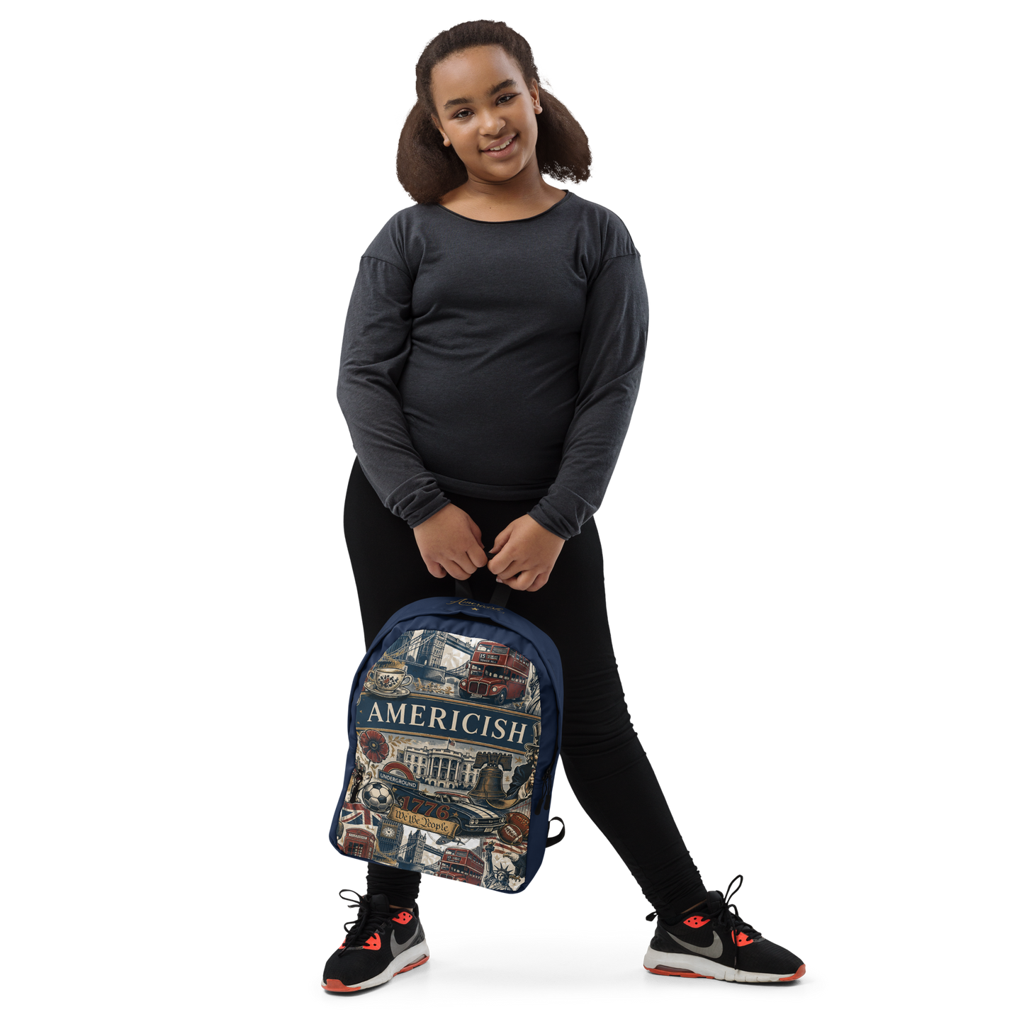 Americish UK USA Collage Navy Backpack | Americish