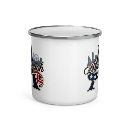 Americish Skylines Enamel Mug w/Silver Rim | Americish