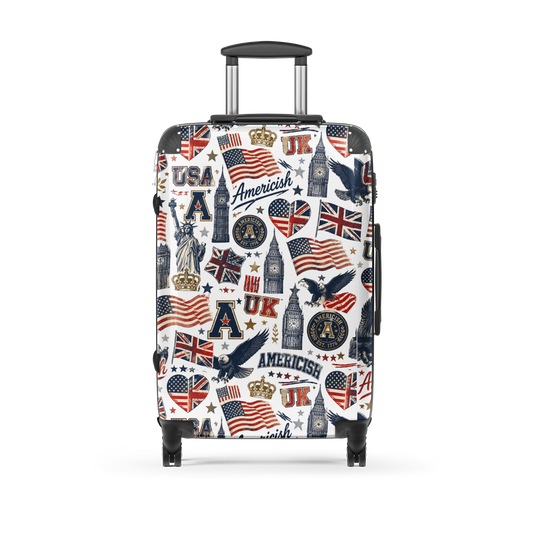 Americish Fun Collage-Hard-shell suitcase | Americish