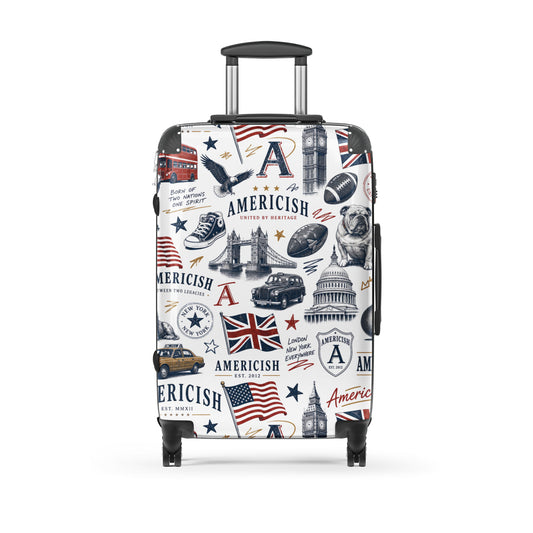Americish Black-White-Color Hard-shell suitcase | Americish