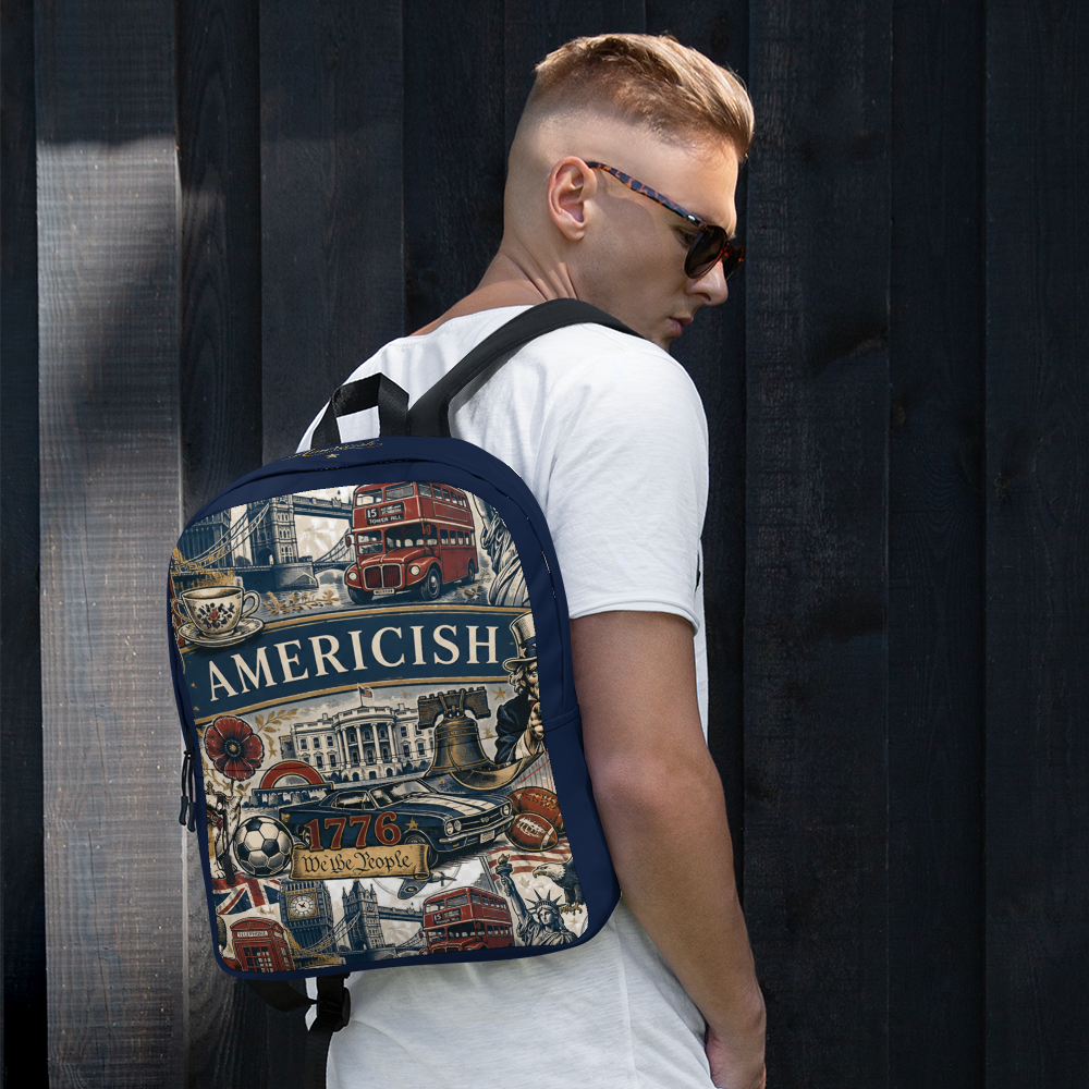 Americish UK USA Collage Navy Backpack | Americish