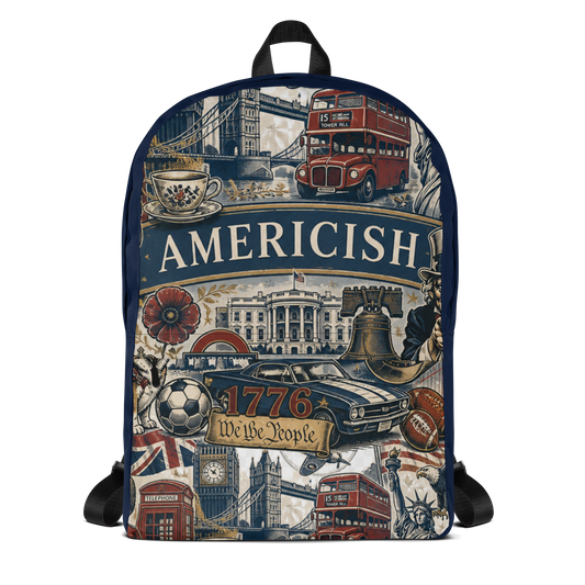 Americish UK USA Collage Navy Backpack | Americish