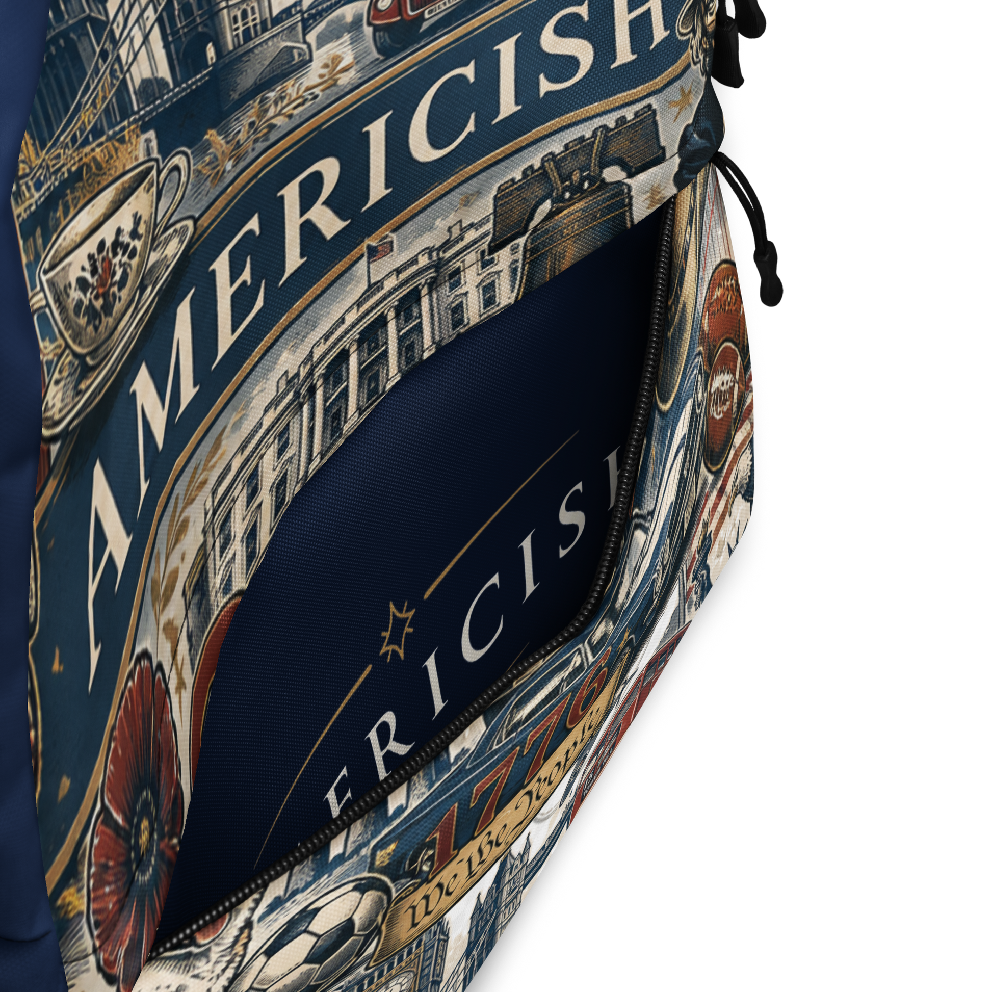 Americish UK USA Collage Navy Backpack | Americish