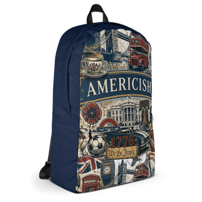 Americish UK USA Collage Navy Backpack | Americish