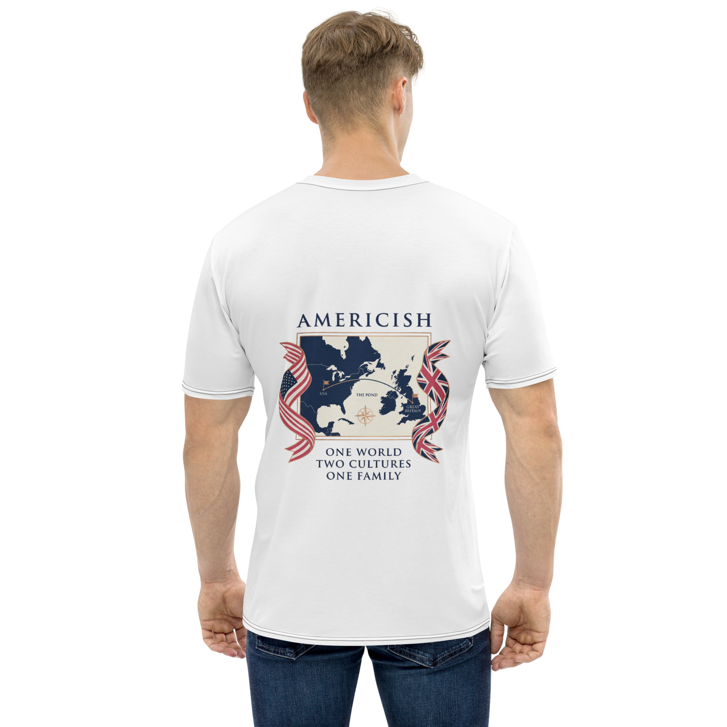 Americish One World Map Men's t-shirt | Americish