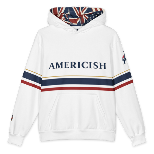 Americish Premium Oversized Cotton Hoodie-USA & UK collage hood | Americish