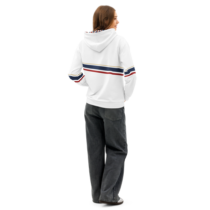 Americish Premium Unisex cotton hoodie-USA & UK flag hood | Americish
