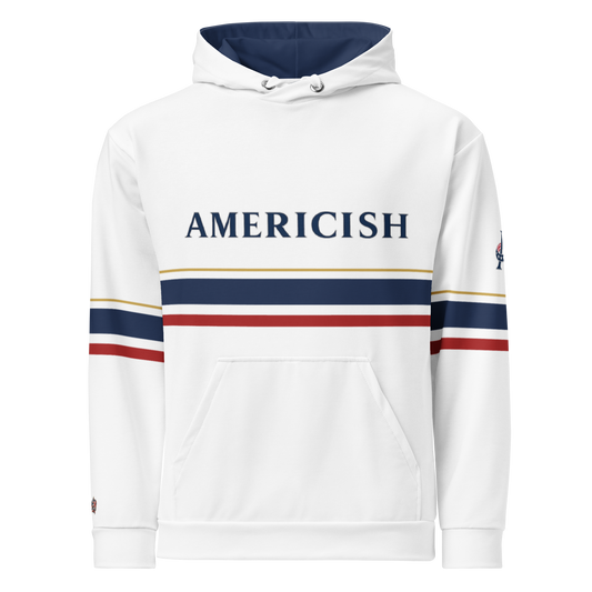 Americish Premium Unisex cotton hoodie-Navy Blue interior | Americish