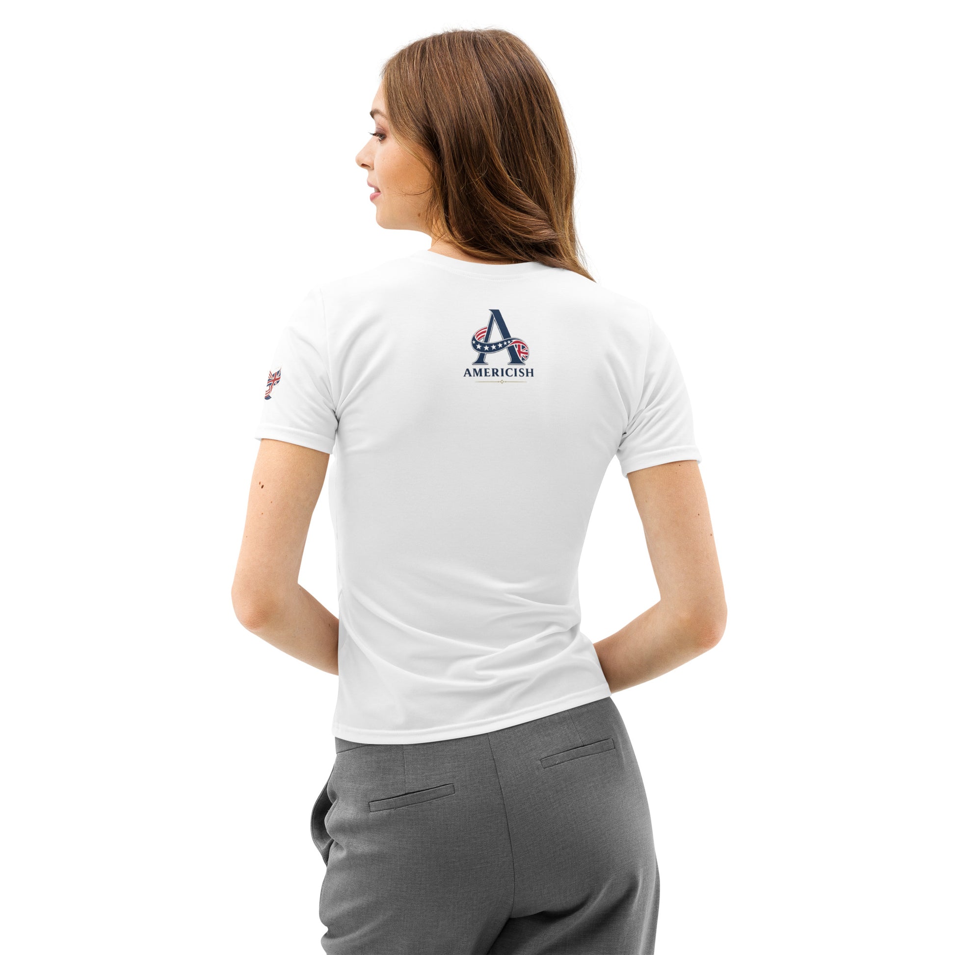 Americish Proud Women’s cotton crew neck t-shirt | Americish