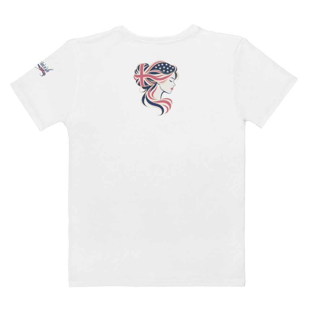 Brit by Birth American by Choice Women’s Cotton Crew Neck T-Shirt | Americish