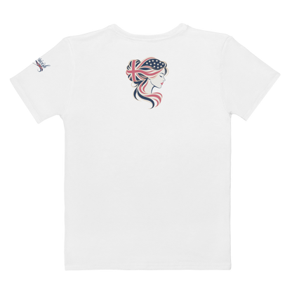 Brit by Birth American by Choice Women’s Cotton Crew Neck T-Shirt | Americish