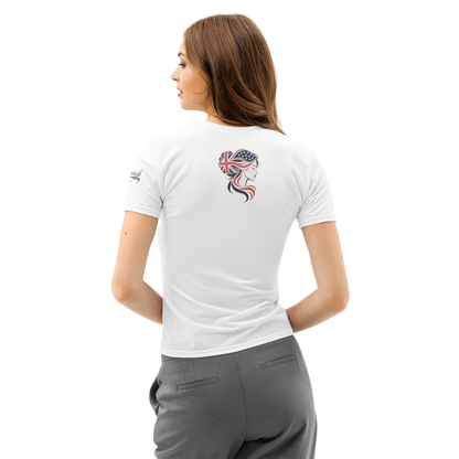 Brit by Birth American by Choice Women’s Cotton Crew Neck T-Shirt | Americish
