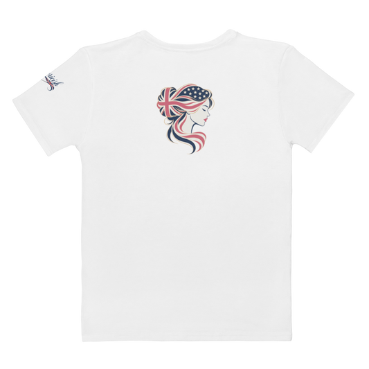 American Mom British Dad Women’s Cotton T-Shirt | Americish
