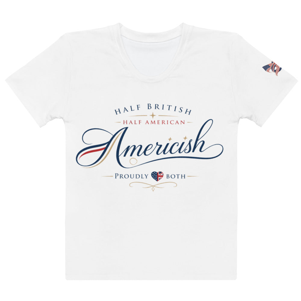 Americish Proud Women’s cotton crew neck t-shirt | Americish