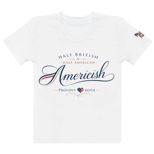 Americish Proud Women’s cotton crew neck t-shirt | Americish