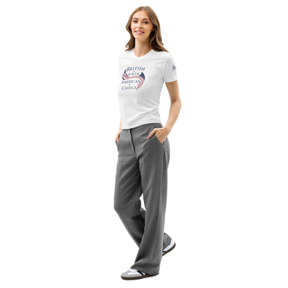 Brit by Birth American by Choice Women’s Cotton Crew Neck T-Shirt | Americish