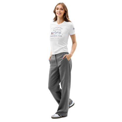American Mom British Dad Women’s Cotton T-Shirt | Americish