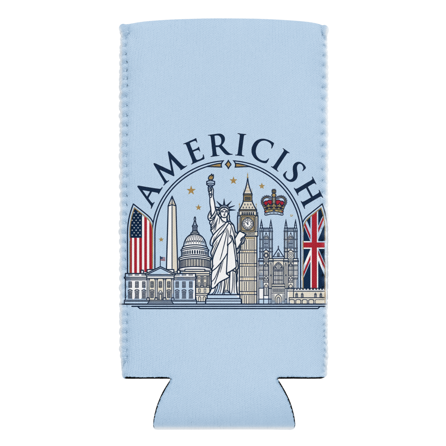 Americish US & UK Skyline Can cooler | Americish