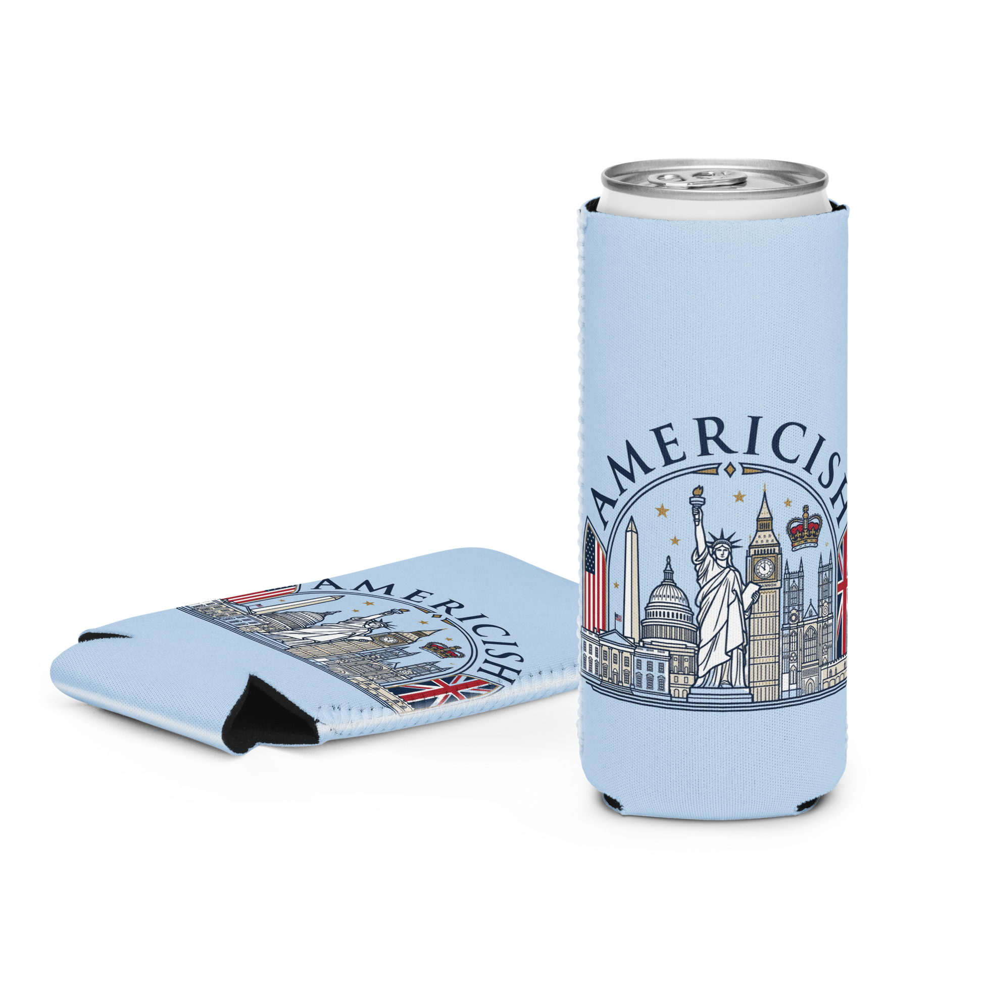 Americish US & UK Skyline Can cooler | Americish