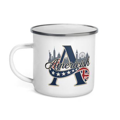 Americish Skylines Enamel Mug w/Silver Rim | Americish