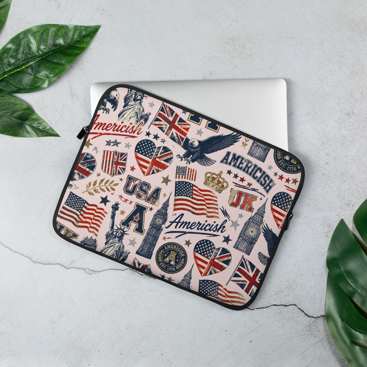 Americish Graffiti Pink Laptop Sleeve | Americish