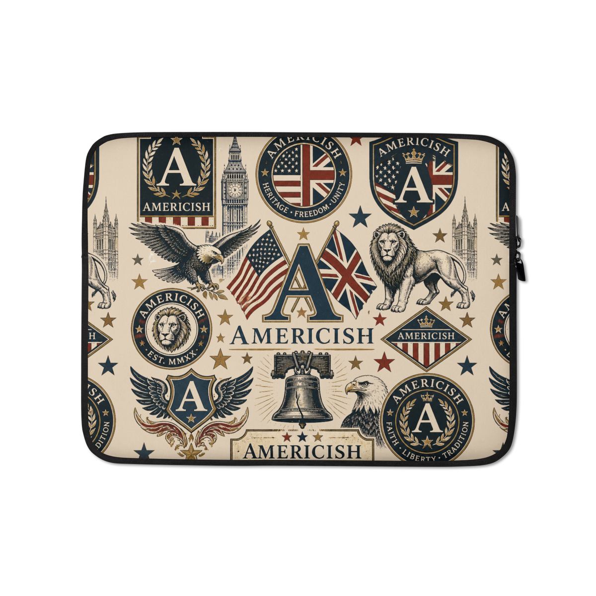 Americish Love -Tan Laptop Sleeve | Americish