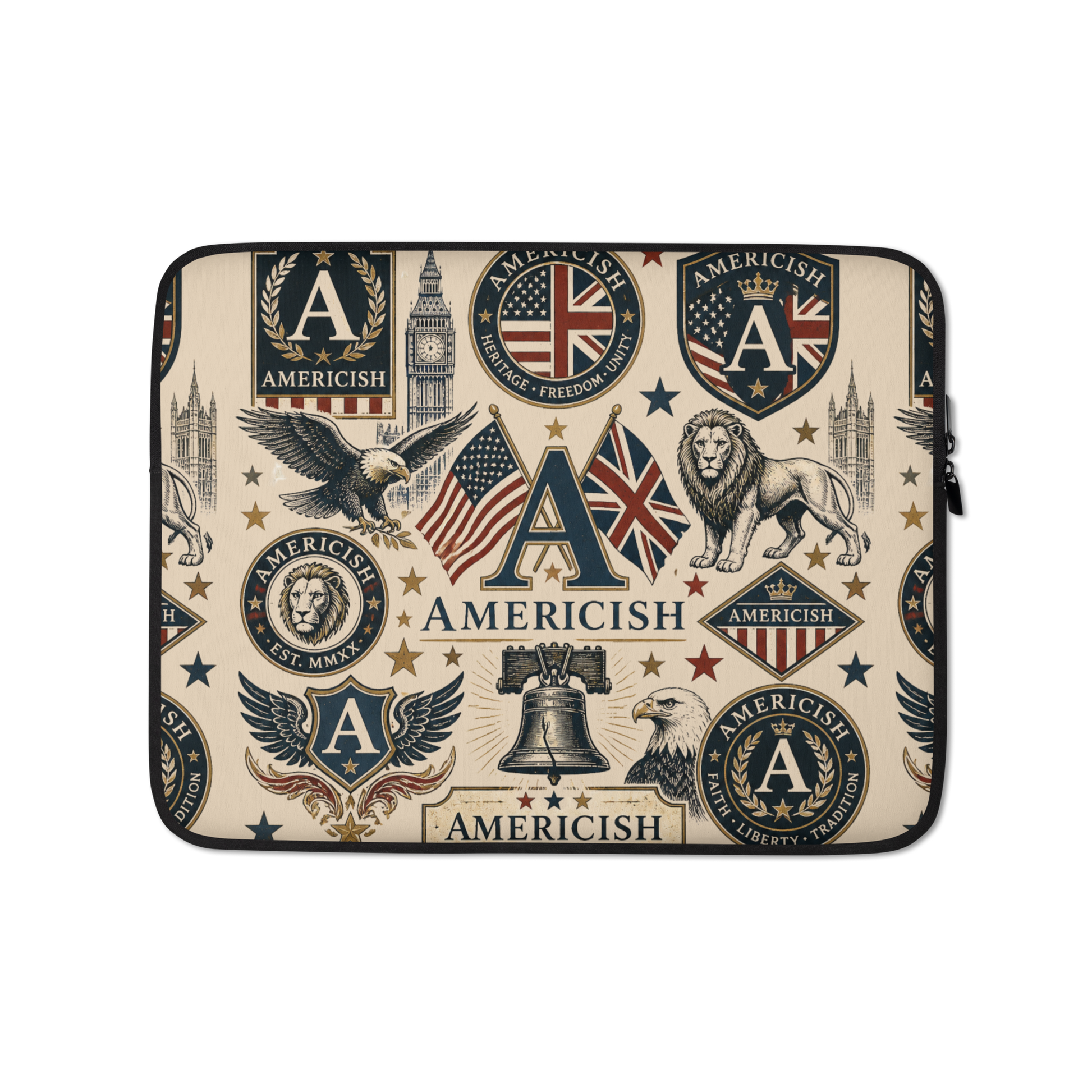 Americish Love -Tan Laptop Sleeve | Americish