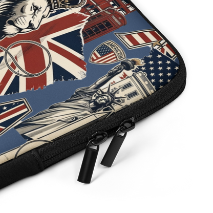 Americish UK & USA Collage Laptop Sleeve | Americish