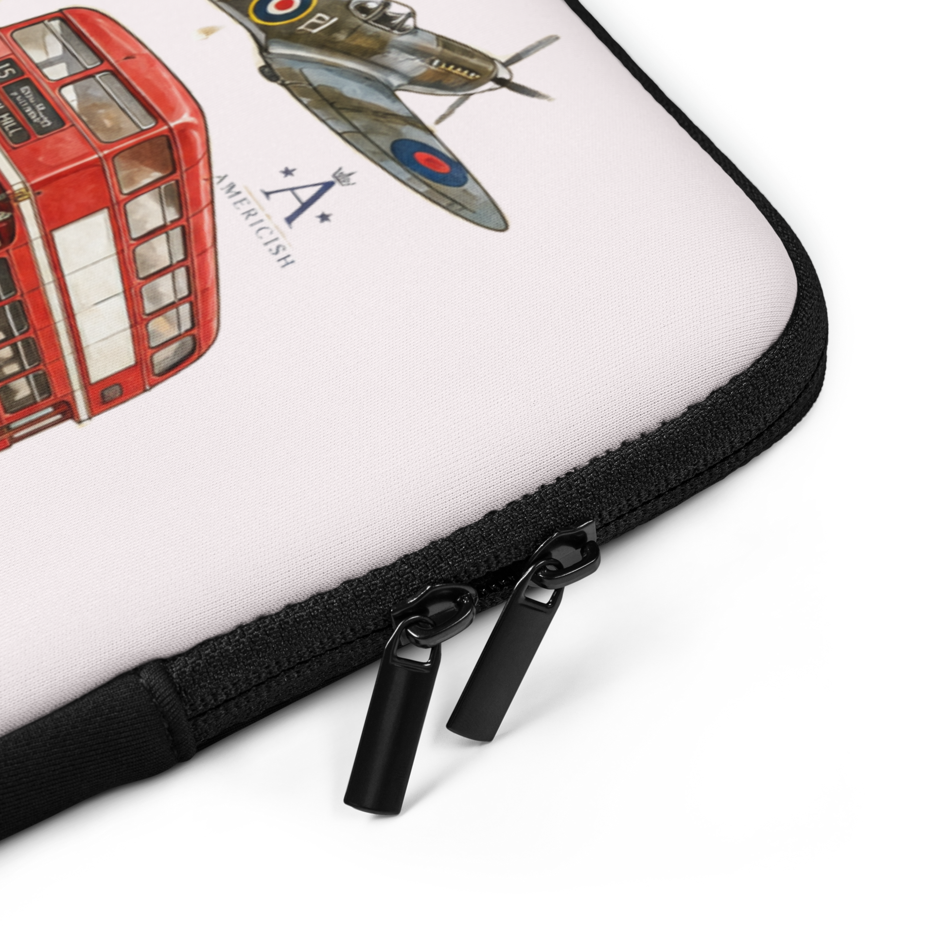 Americish UK & USA Proud Pale Pink Laptop Sleeve | Americish
