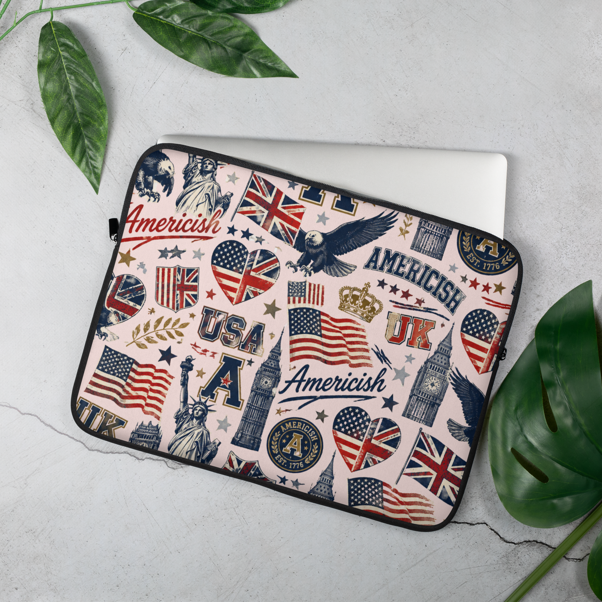 Americish Graffiti Pink Laptop Sleeve | Americish