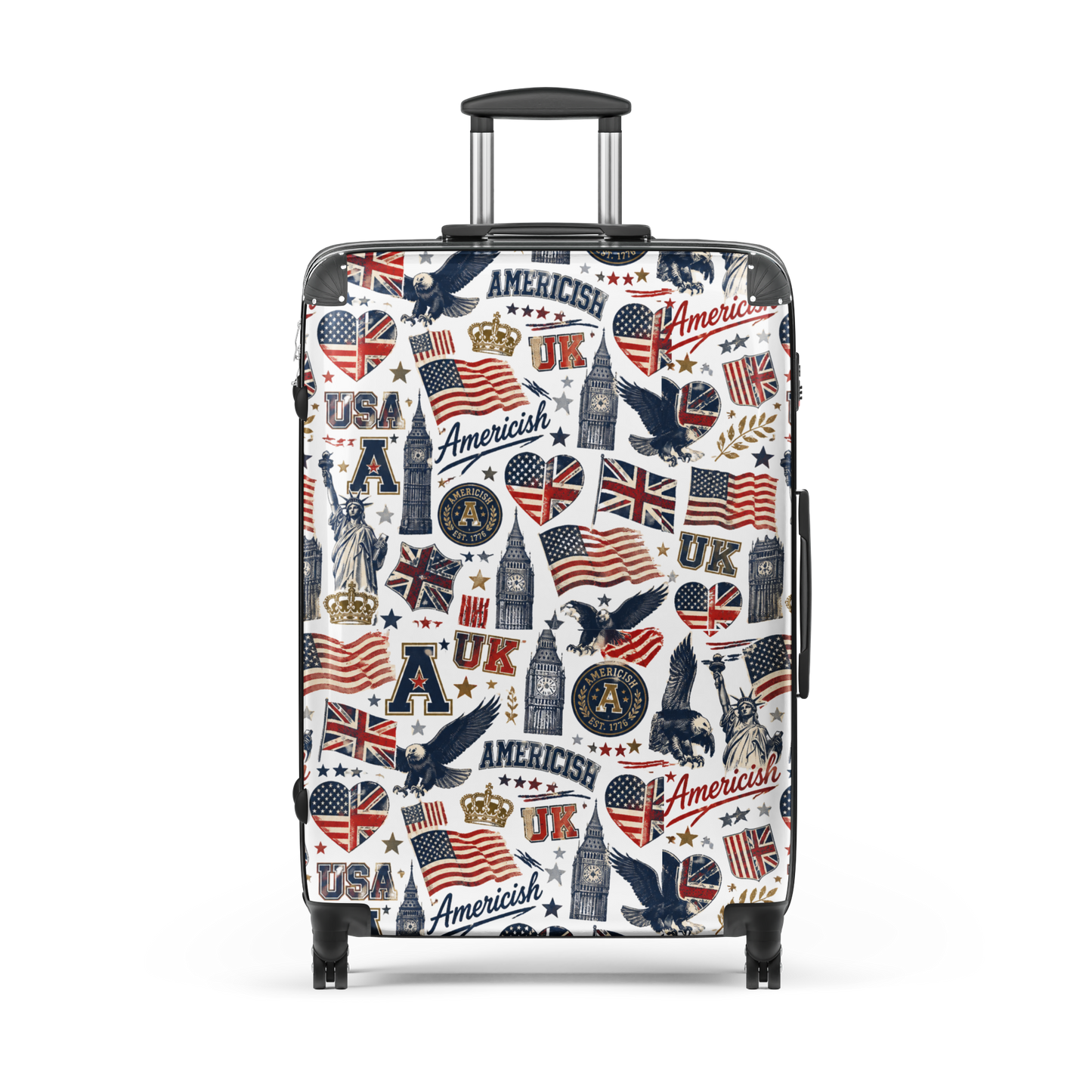 Americish Fun Collage-Hard-shell suitcase | Americish