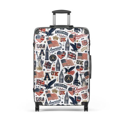 Americish Fun Collage-Hard-shell suitcase | Americish
