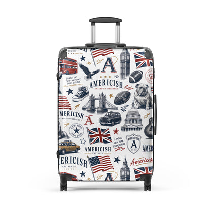 Americish Black-White-Color Hard-shell suitcase | Americish
