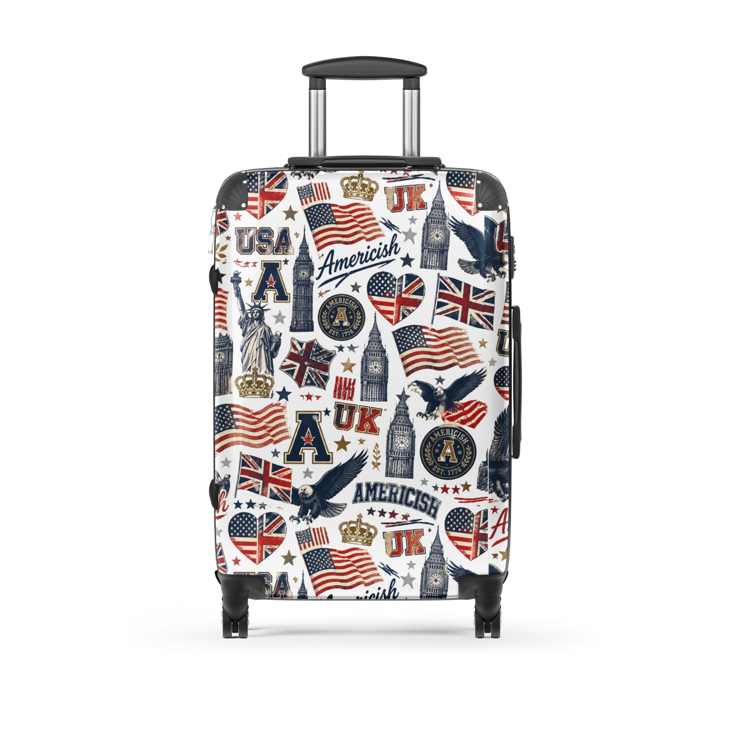 Americish Fun Collage-Hard-shell suitcase | Americish
