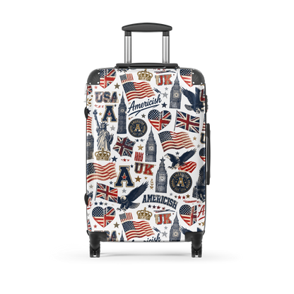 Americish Fun Collage-Hard-shell suitcase | Americish
