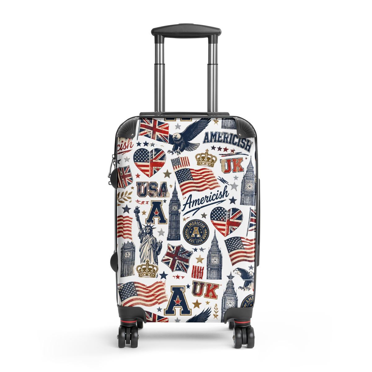 Americish Fun Collage-Hard-shell suitcase | Americish