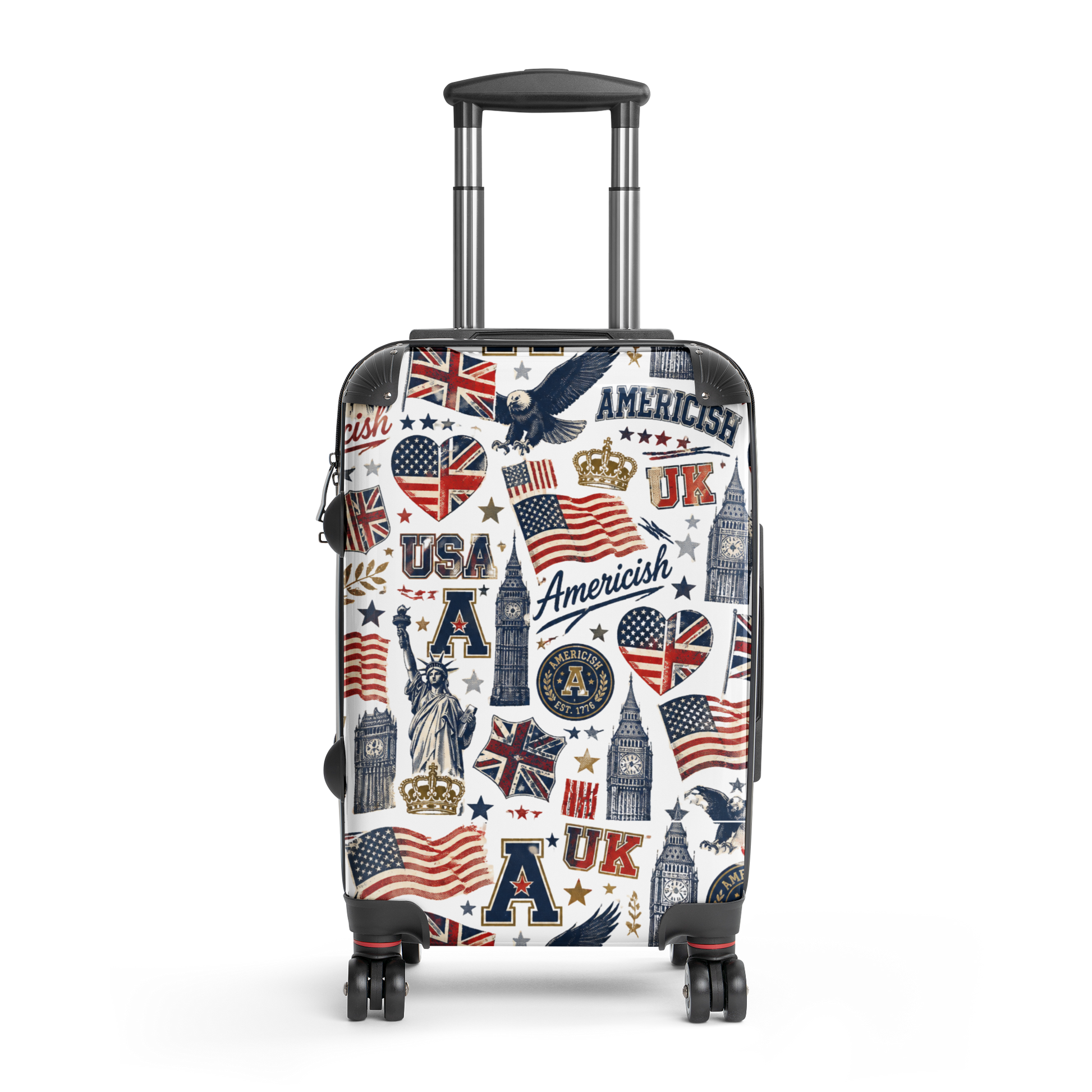 Americish Fun Collage-Hard-shell suitcase | Americish