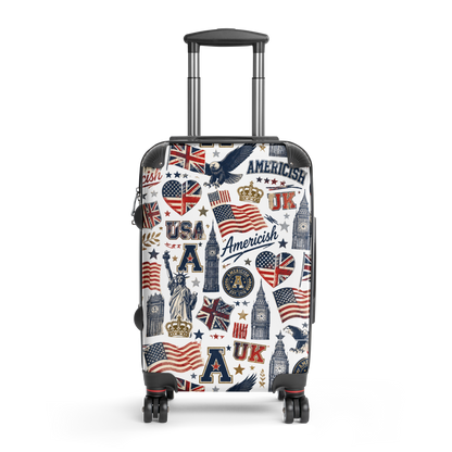 Americish Fun Collage-Hard-shell suitcase | Americish