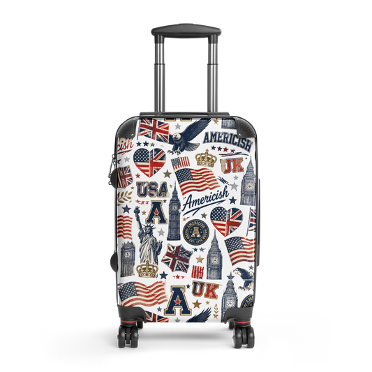 Americish Fun Collage-Hard-shell suitcase | Americish