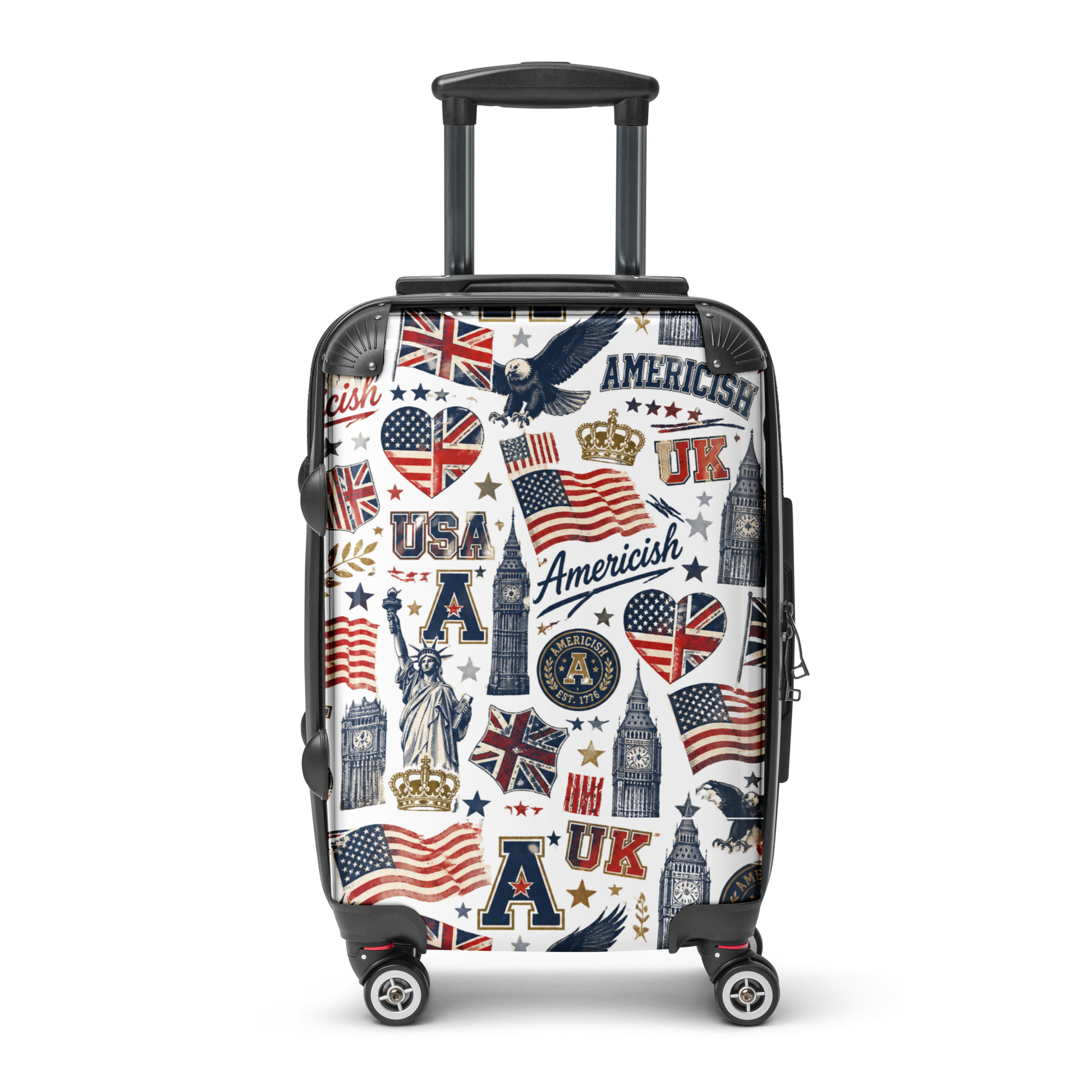 Americish Fun Collage-Hard-shell suitcase | Americish