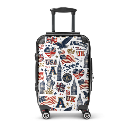 Americish Fun Collage-Hard-shell suitcase | Americish
