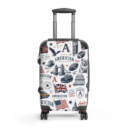 Americish Black-White-Color Hard-shell suitcase | Americish