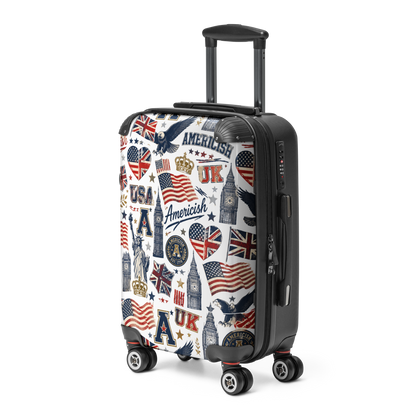 Americish Fun Collage-Hard-shell suitcase | Americish