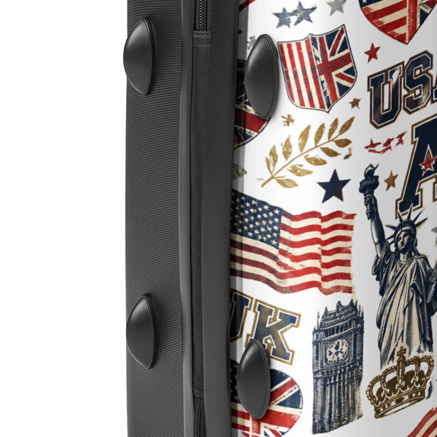 Americish Fun Collage-Hard-shell suitcase | Americish