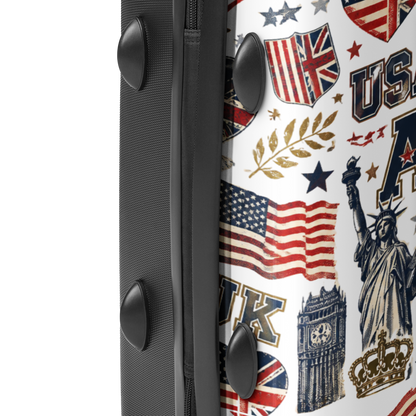 Americish Fun Collage-Hard-shell suitcase | Americish