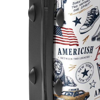 Americish Black-White-Color Hard-shell suitcase | Americish