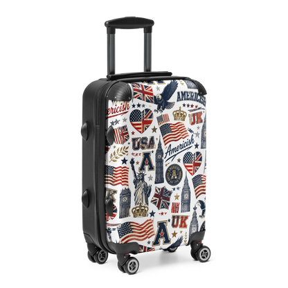 Americish Fun Collage-Hard-shell suitcase | Americish