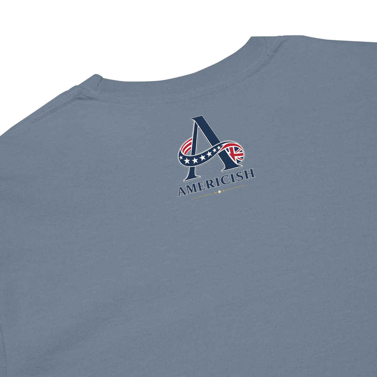 Americish Script Proudly Both-Garment-dyed heavyweight long-sleeve shirt | Americish