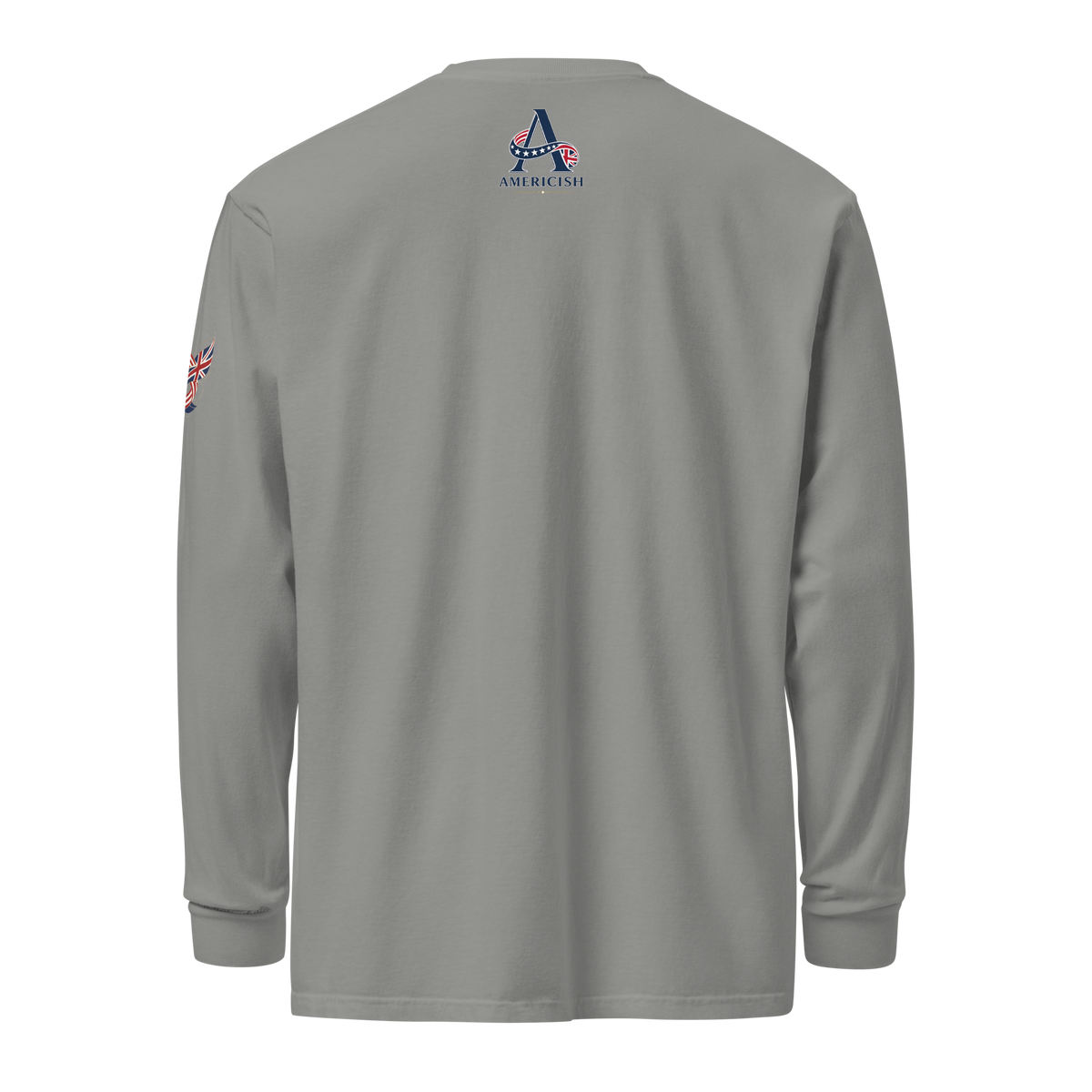 Americish Script Proudly Both-Garment-dyed heavyweight long-sleeve shirt | Americish
