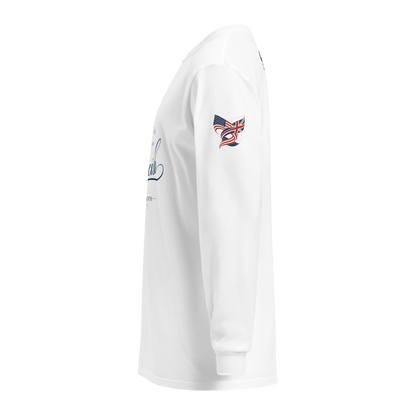Americish Script Proudly Both-Garment-dyed heavyweight long-sleeve shirt | Americish